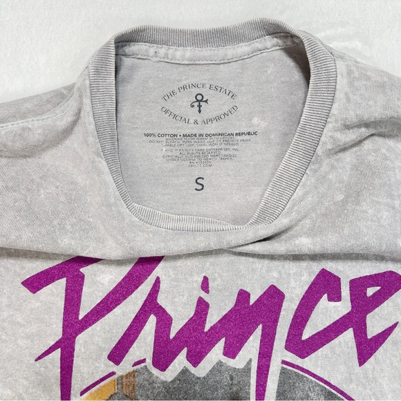 Official Prince Tee Shirt Purple Rain Womens XS Grey Short Sleeve - Picture 4 of 8